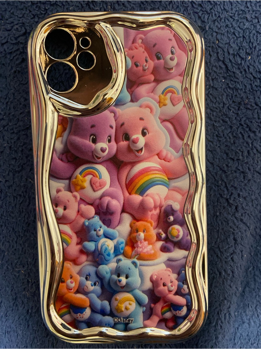 Disney Care Bears Gold-Trim iPhone 11 or 11 plus Case - Rainbow Design